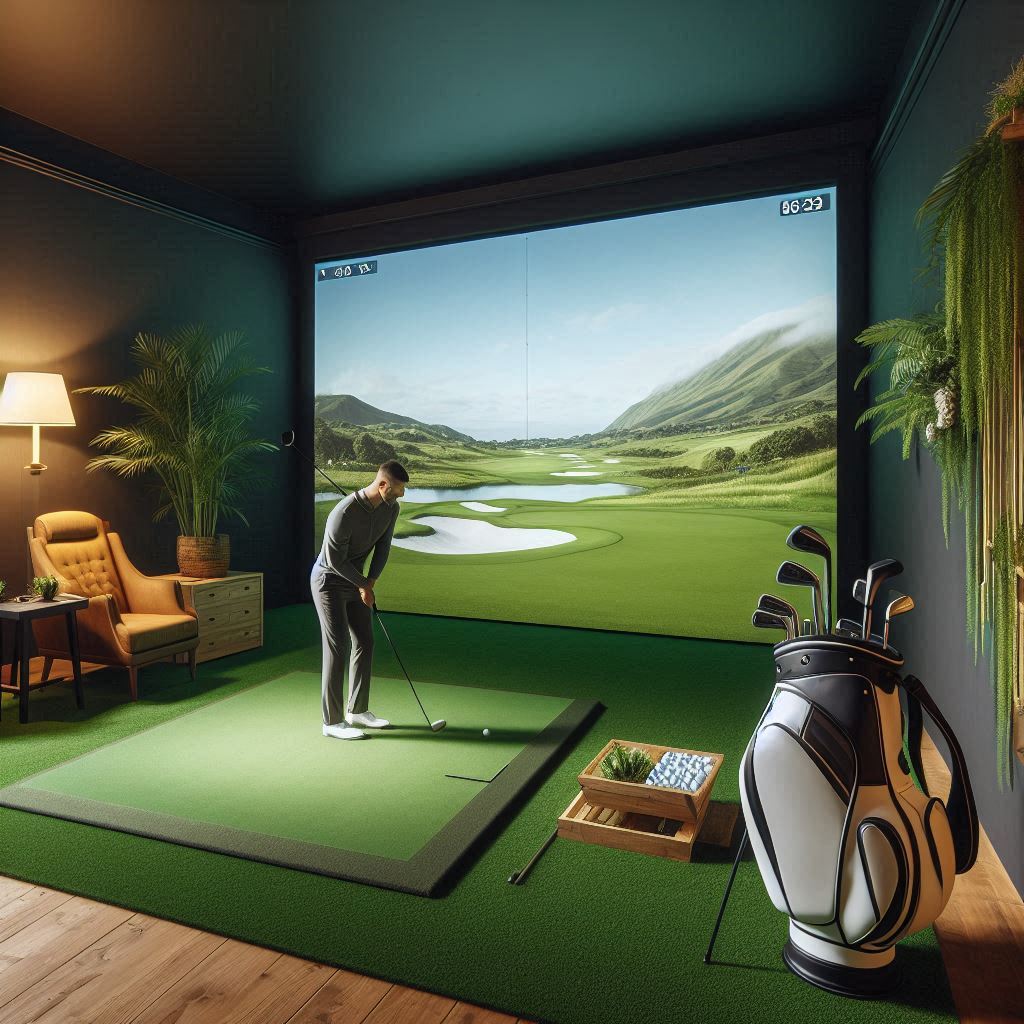 스크린골프장 배경