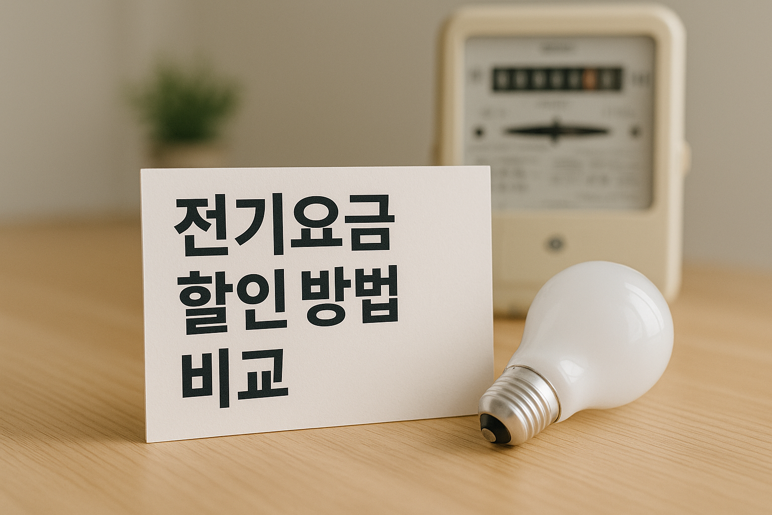 전기요금, 실제로 할인받는 6가지 방법 비교 관련 사진
