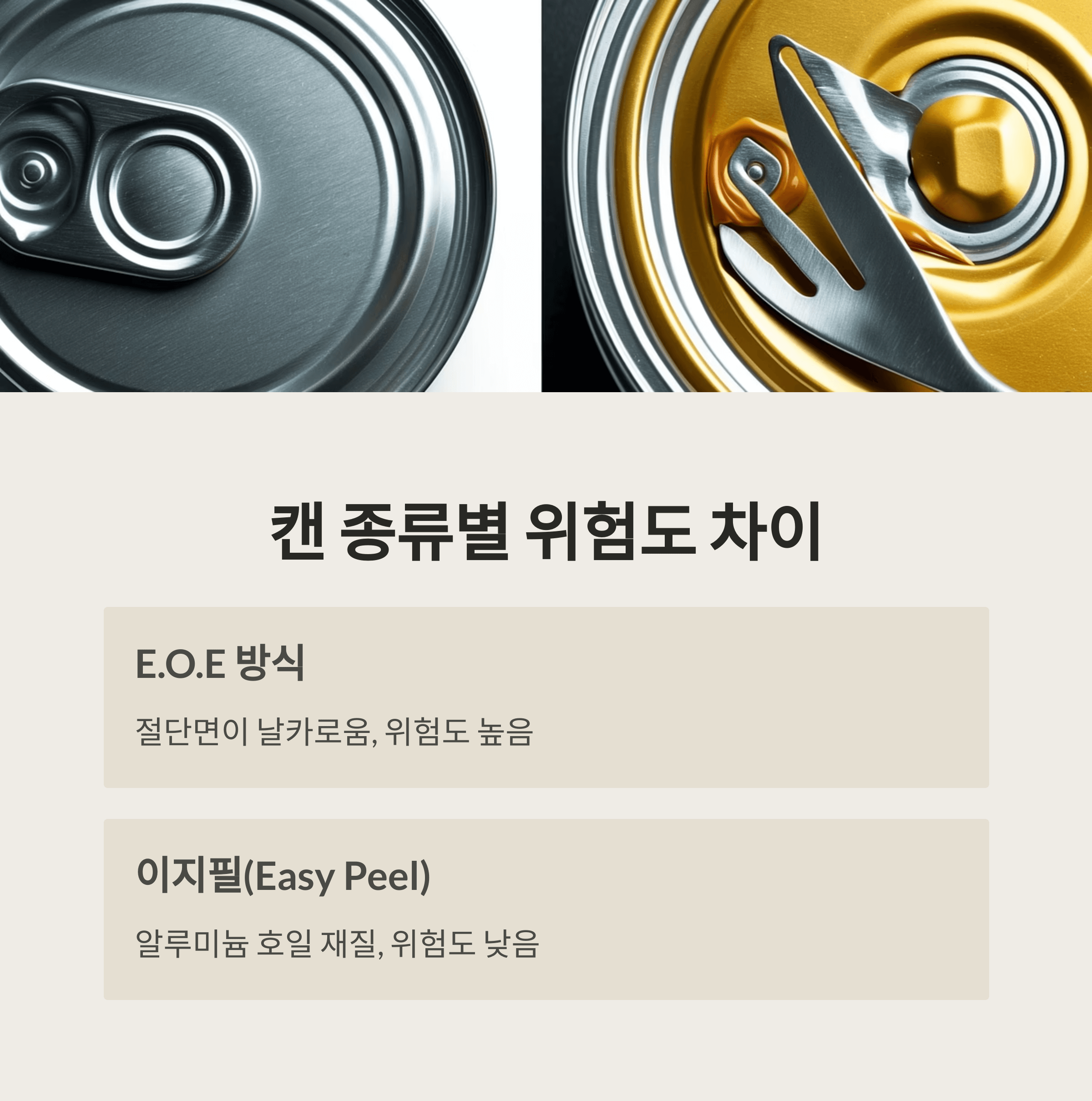 캔 뚜껑 안전사고 알고 예방하는 방법