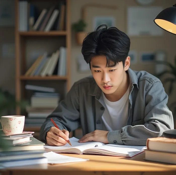 2025 원산지관리사 자격증 - 시험공부중인 청년