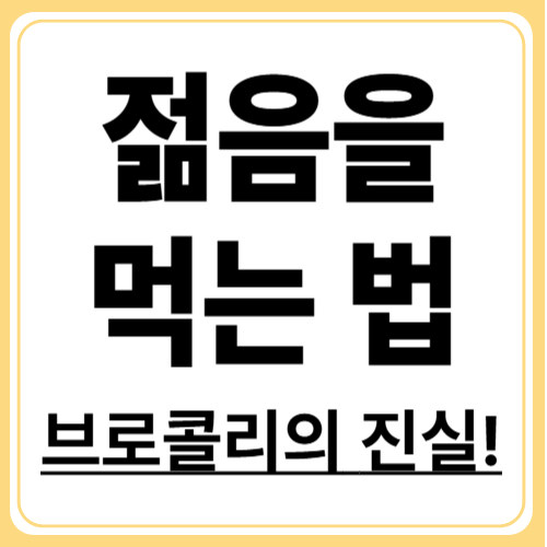 브로콜리로 젊음을 유지하는 비결, 항산화 채소의 힘