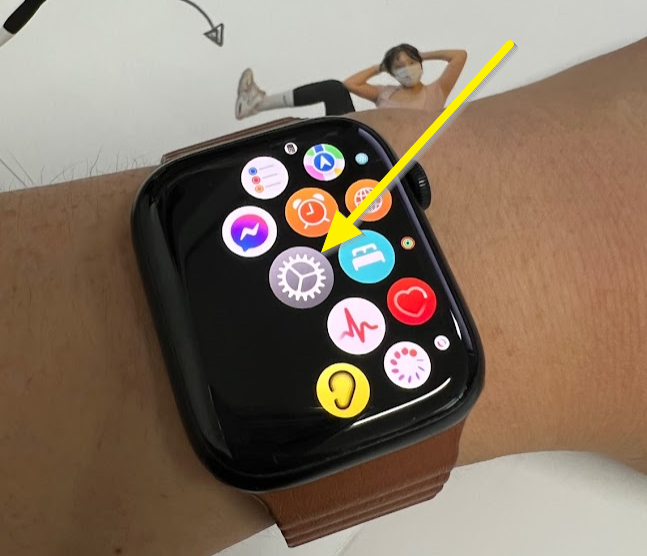 애플워치-설정-누르는-화면