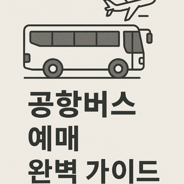 공항버스 예매 완벽 가이드