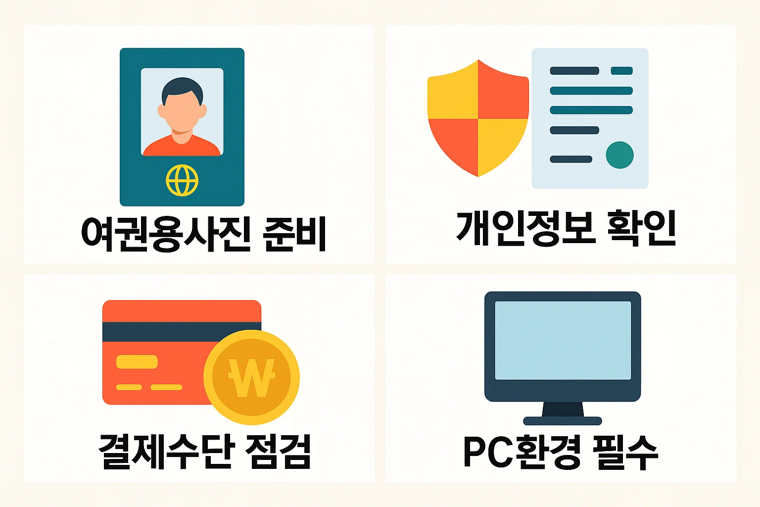 2026 공인중개사 시험접수를 시작하기 전에 필요한 여권용 사진, 개인정보 확인, 결제수단 점검, PC환경 필수 요소 등을 한눈에 점검하도록 정리한 준비물 체크리스트 인포그래픽