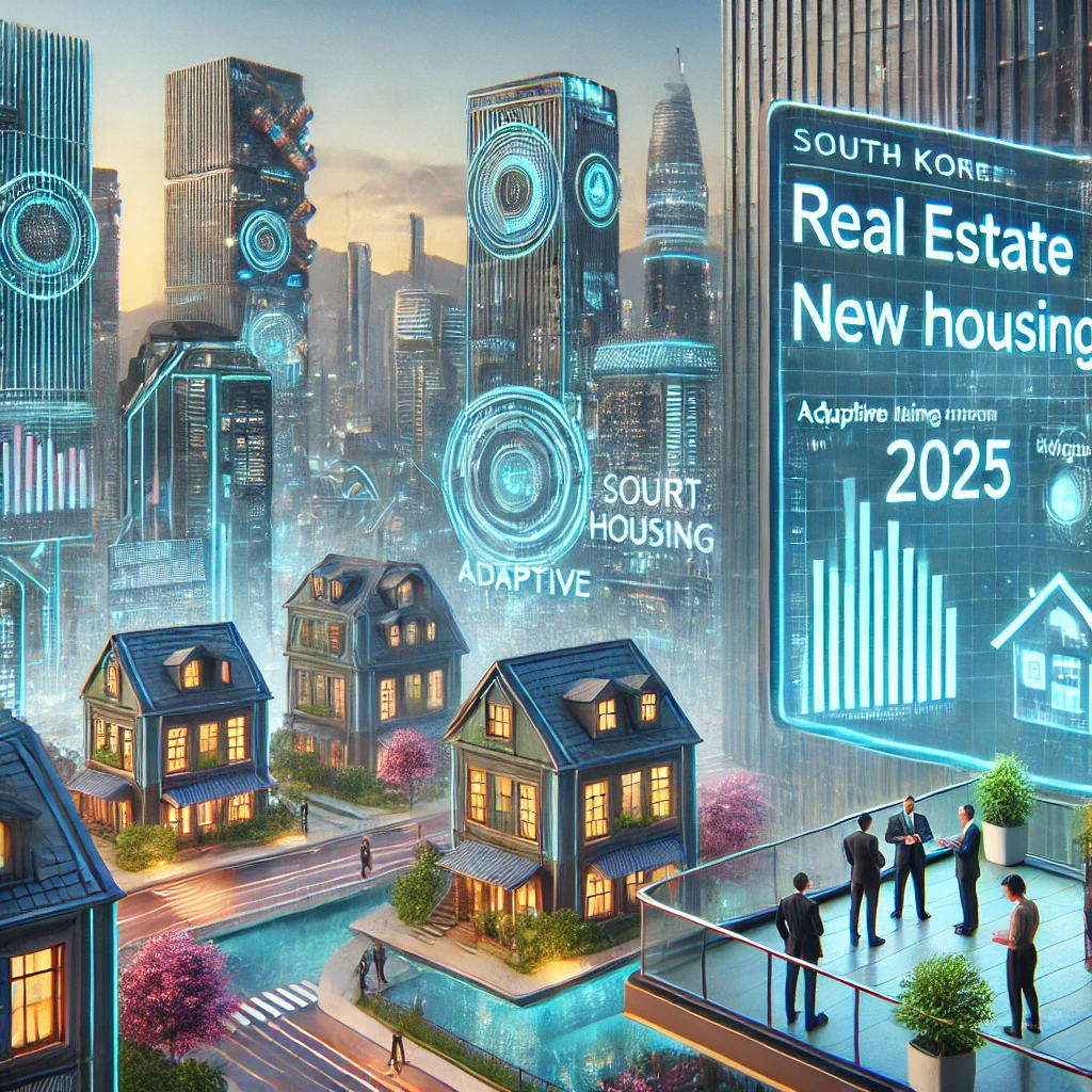 2025년 한국 미래 도시에서 스마트 주거 환경과 부동산 정책 변화 논의.
