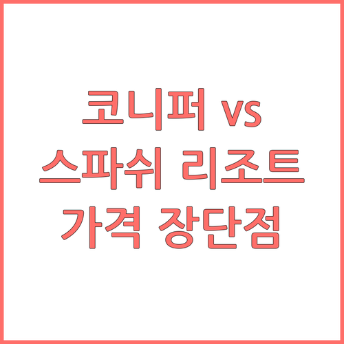 더 코니퍼 vs 스파쉬 리조트! 마날