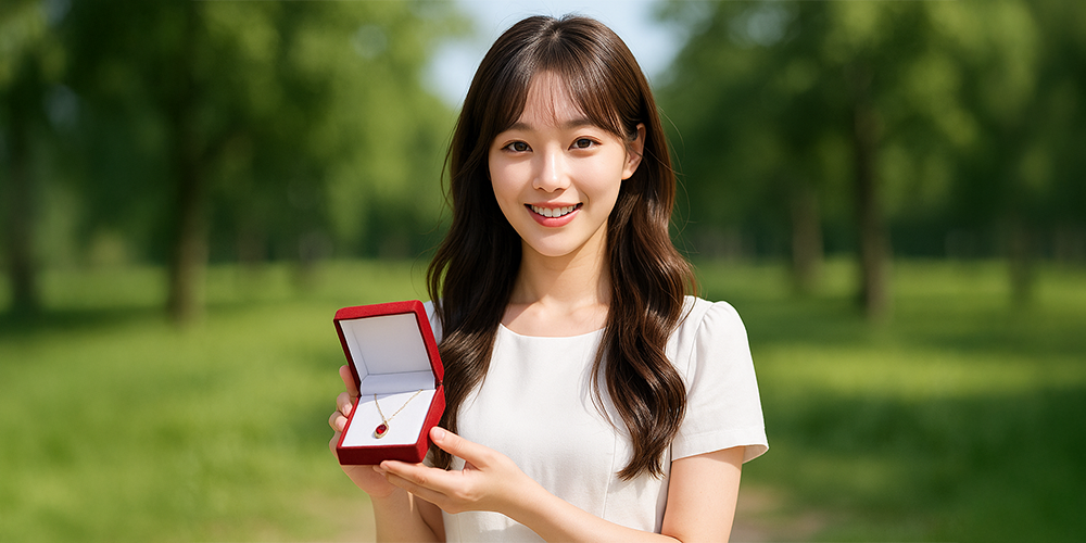 꿈에서 귀한것을받은 여성