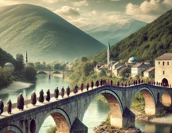 드리나 강의 다리 그림