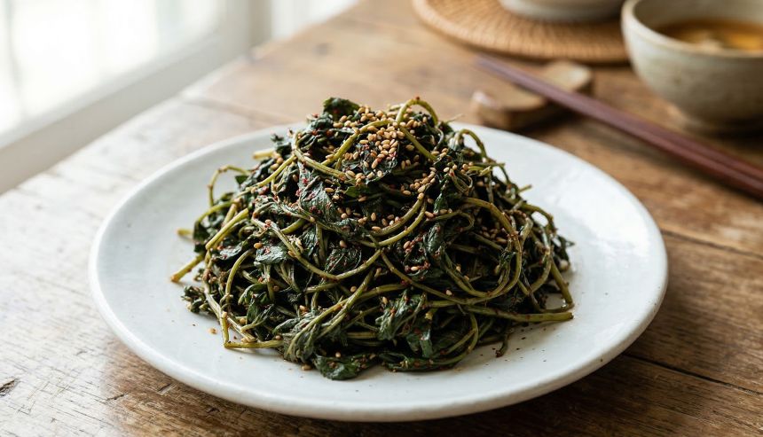 혈당 스파이크 걱정 없이 건강하게 베타카로틴을 섭취할 수 있는 쑥무침