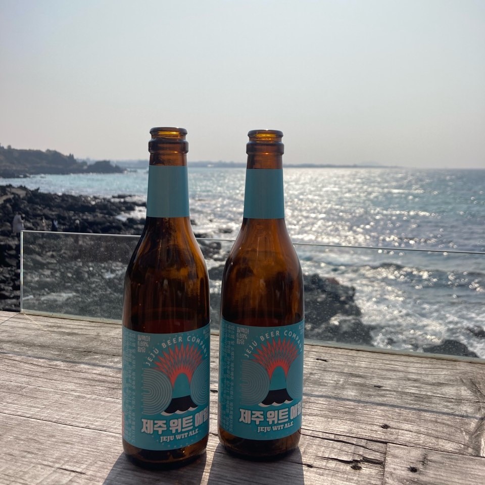 썬셋클리프에서제주맥주