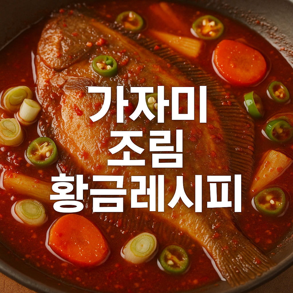 가자미 조림 황금레시피