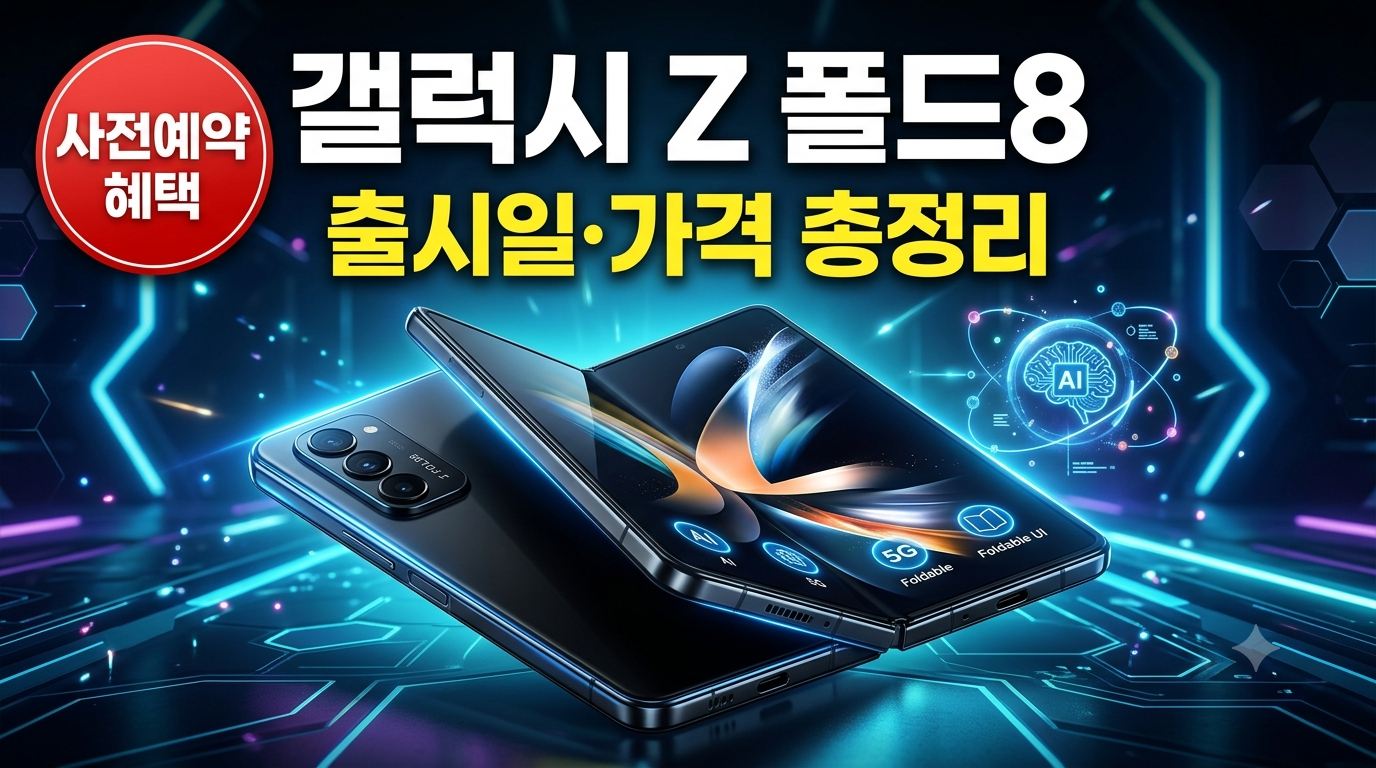 갤럭시 Z 폴드8 출시일&middot;가격&middot;사전예약 총정리 (2026 최신)