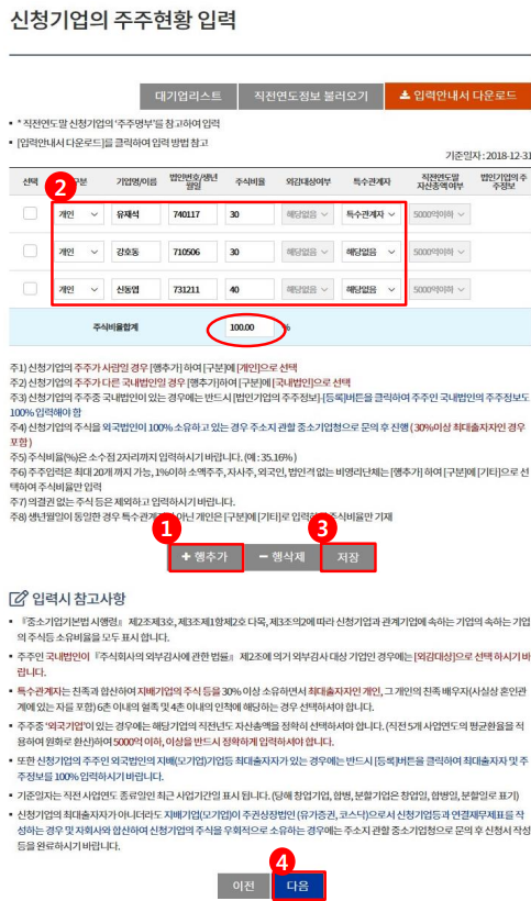 중소기업 확인서 발급방법 신청서 작성 방법