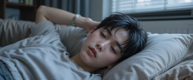 냉방병 증상을 완화하기 위해 담요를 덮은 사람