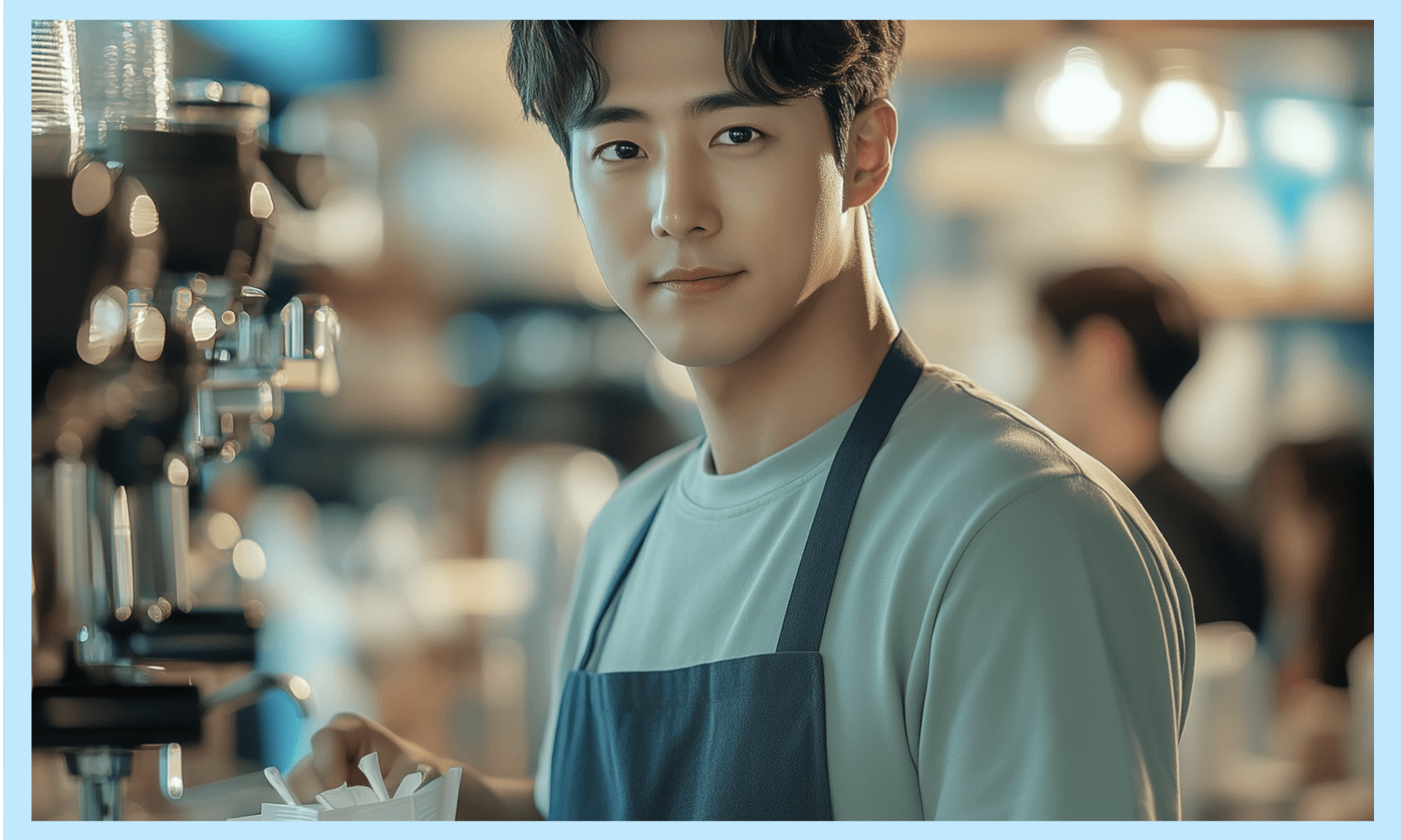 카페 알바하는 남자