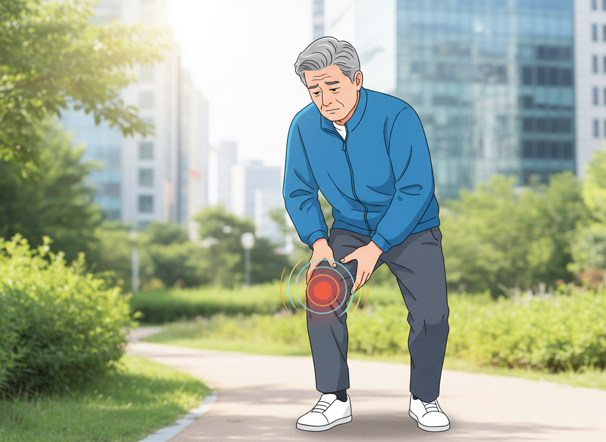 무릎 오금 통증 원인 진료과 찾기 어디아파 앱 어플