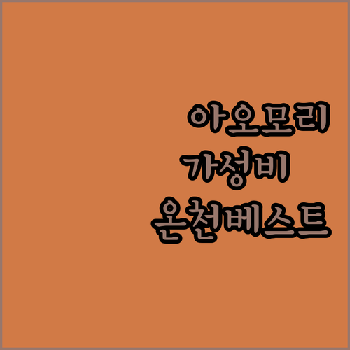 아오모리 숙소 추천 베스트 5 가성비..