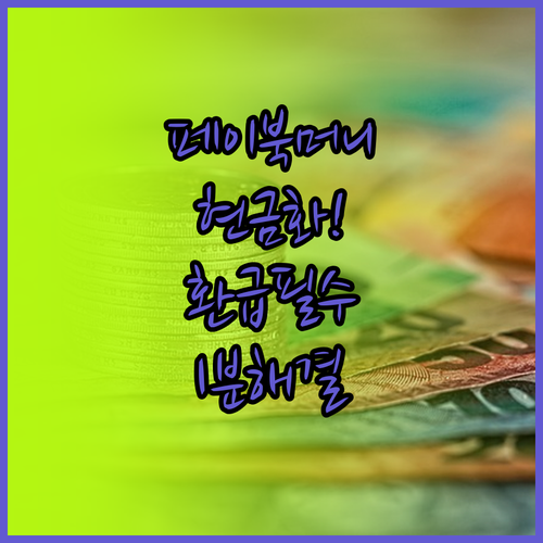 페이북 머니 환급 방법 총정리 및 이..