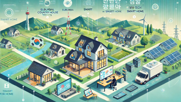 근교 전원주택 스마트홈 중심의 재택근무 시대 주거형태 변화 관련 이미지