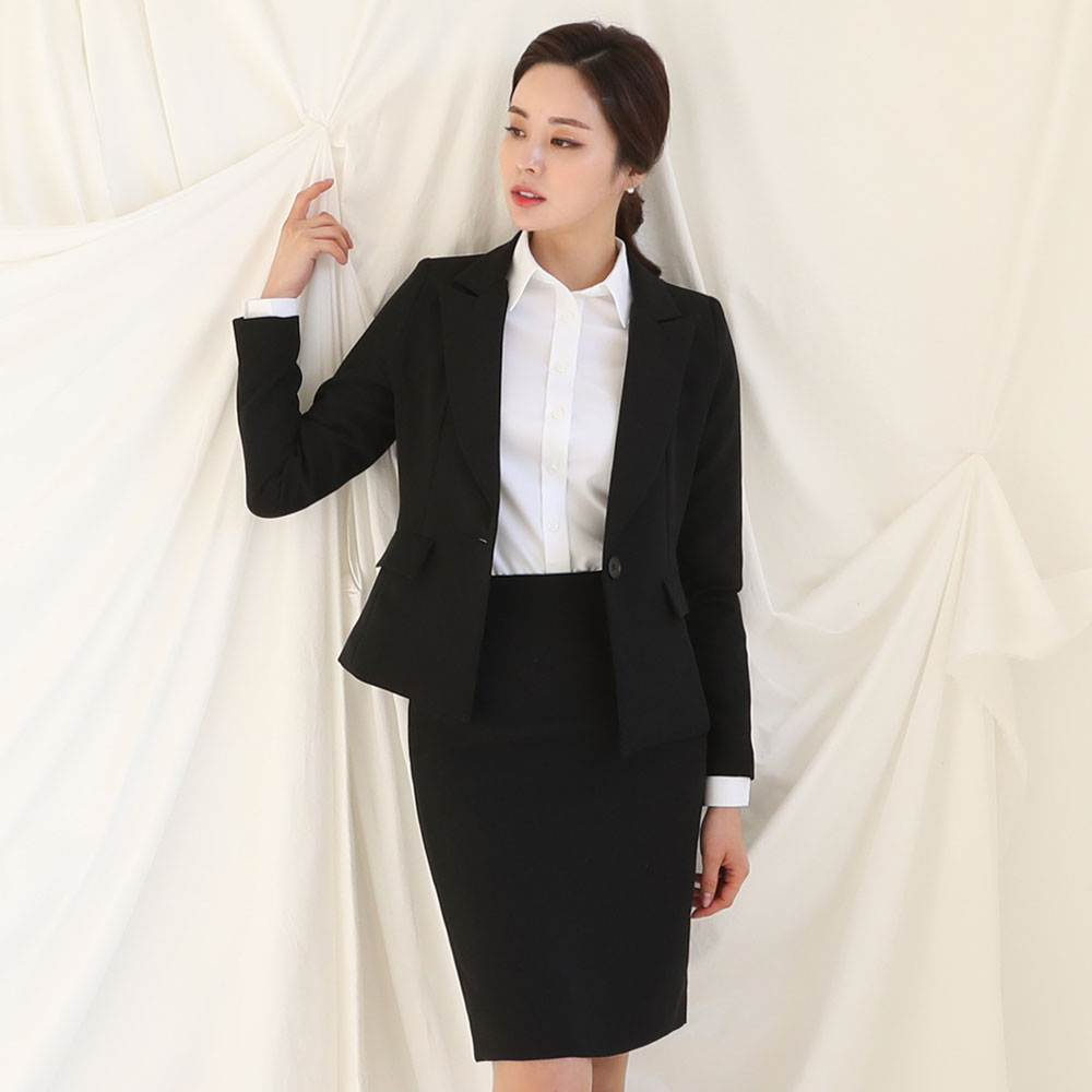 더웨이나인 여성면접정장 고급 여자정장세트 투피스 면접룩 공무원 대학교 과복
