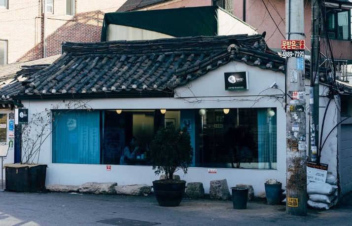 오래된 골목과 고양이