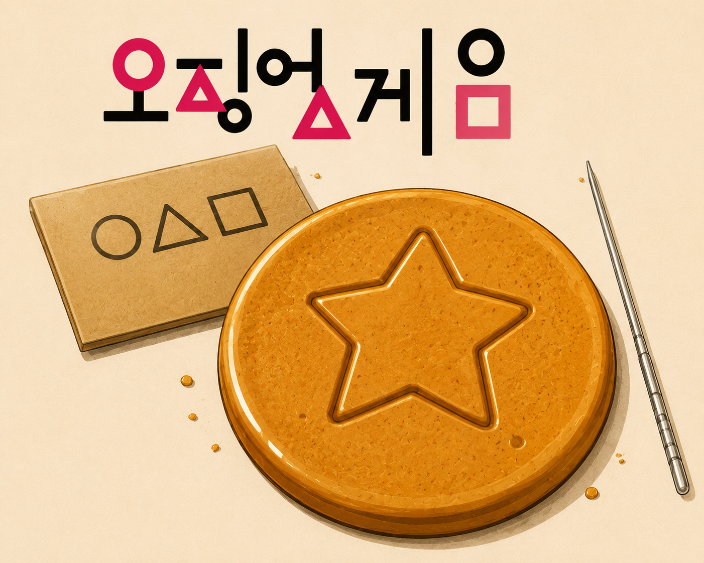 오징어게임 속 대표음식 달고나