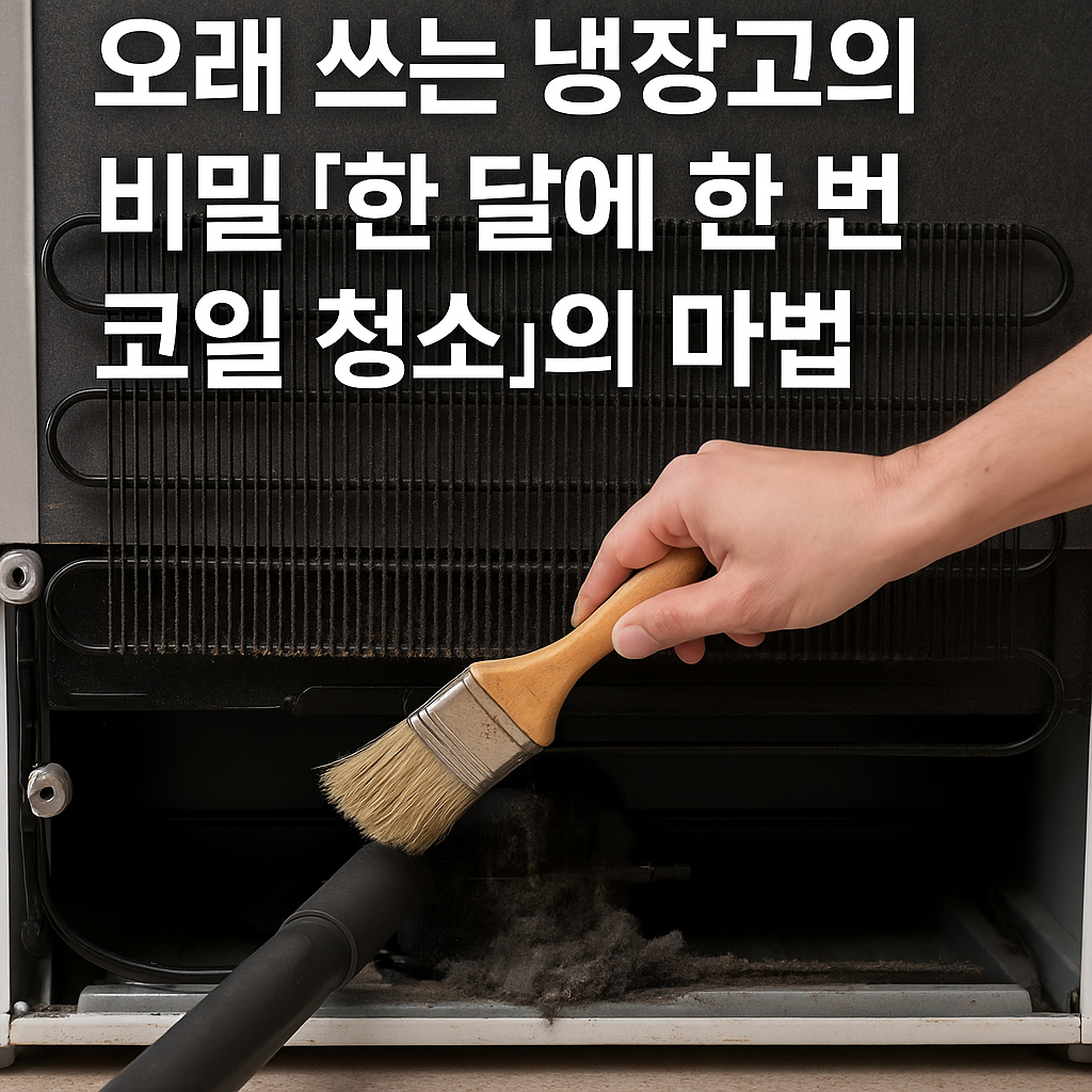 오래 쓰는 냉장고의 비밀 ‘한 달에 한 번 코일 청소’의 마법