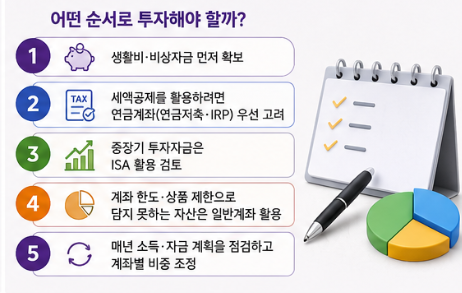 ISA와 연금계좌, 어떤 순서로 투자해야 할까?