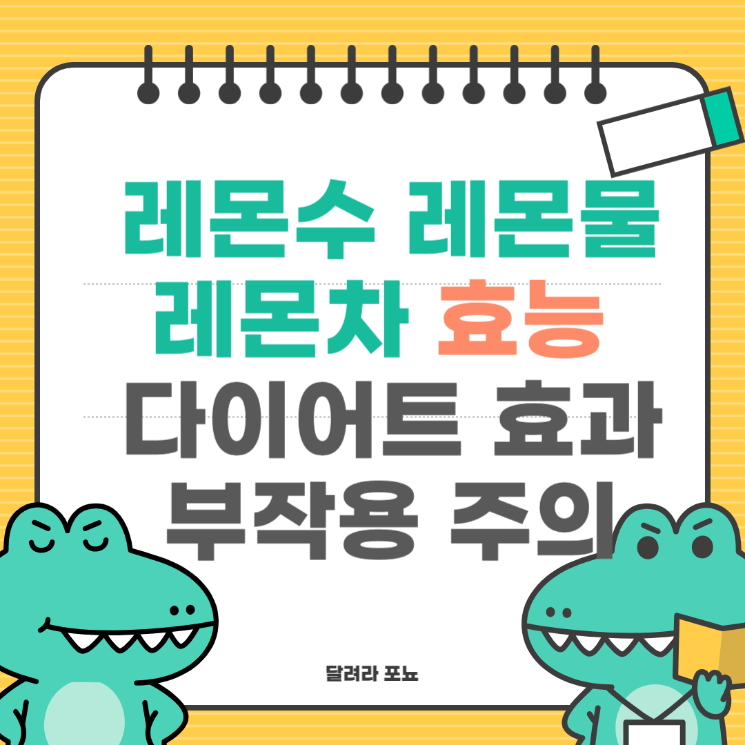 레몬수 레몬물 레몬차 효능