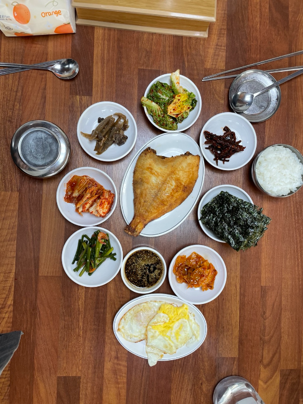울릉도 첫끼 식사