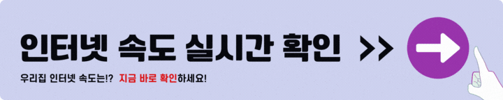 인터넷 속도 측정방법