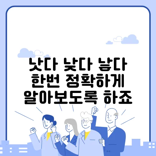 낫다 낮다 낳다 한번 정확하게 알아보도록 하죠