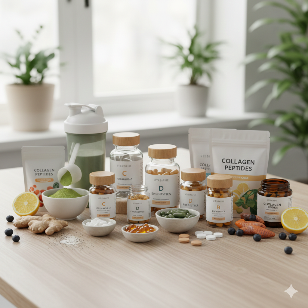 다양한 건강기능식품들