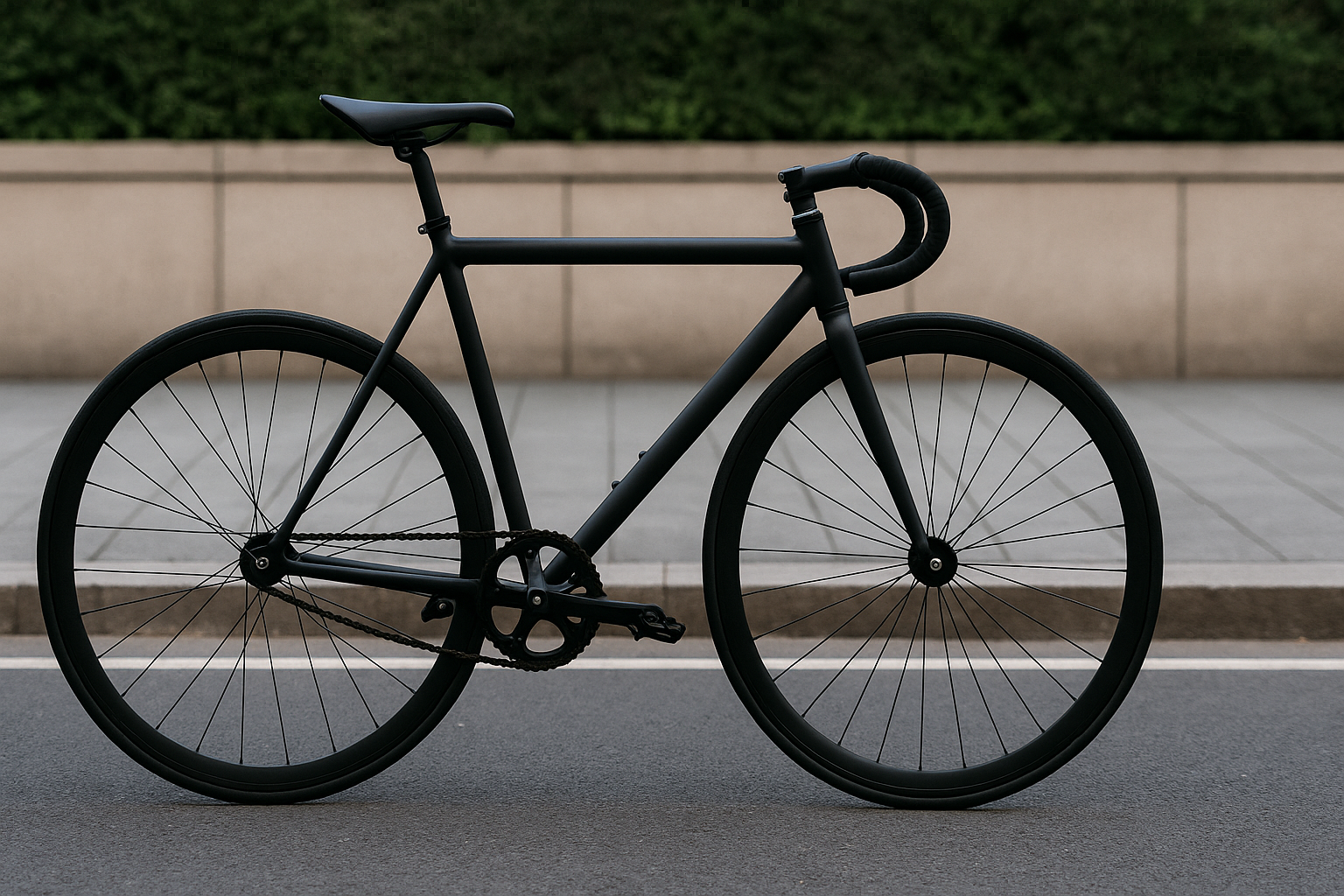 도로에-있는-픽시-자전거