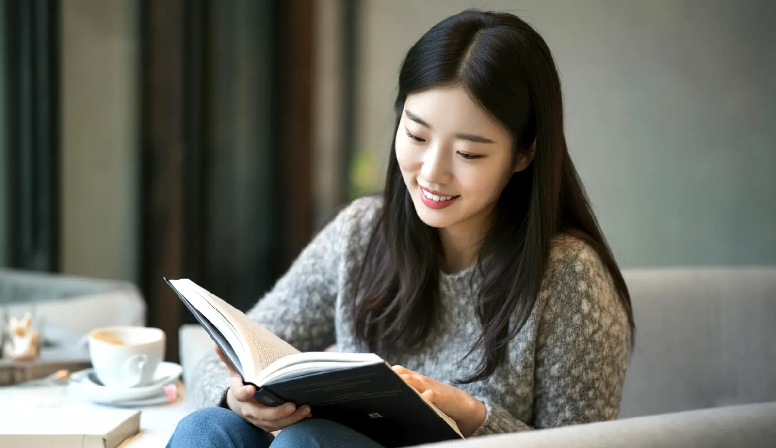 책을 읽는 여성