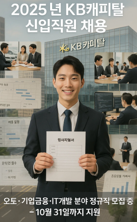 2025년 하반기 KB캐피탈 신입직원 채용