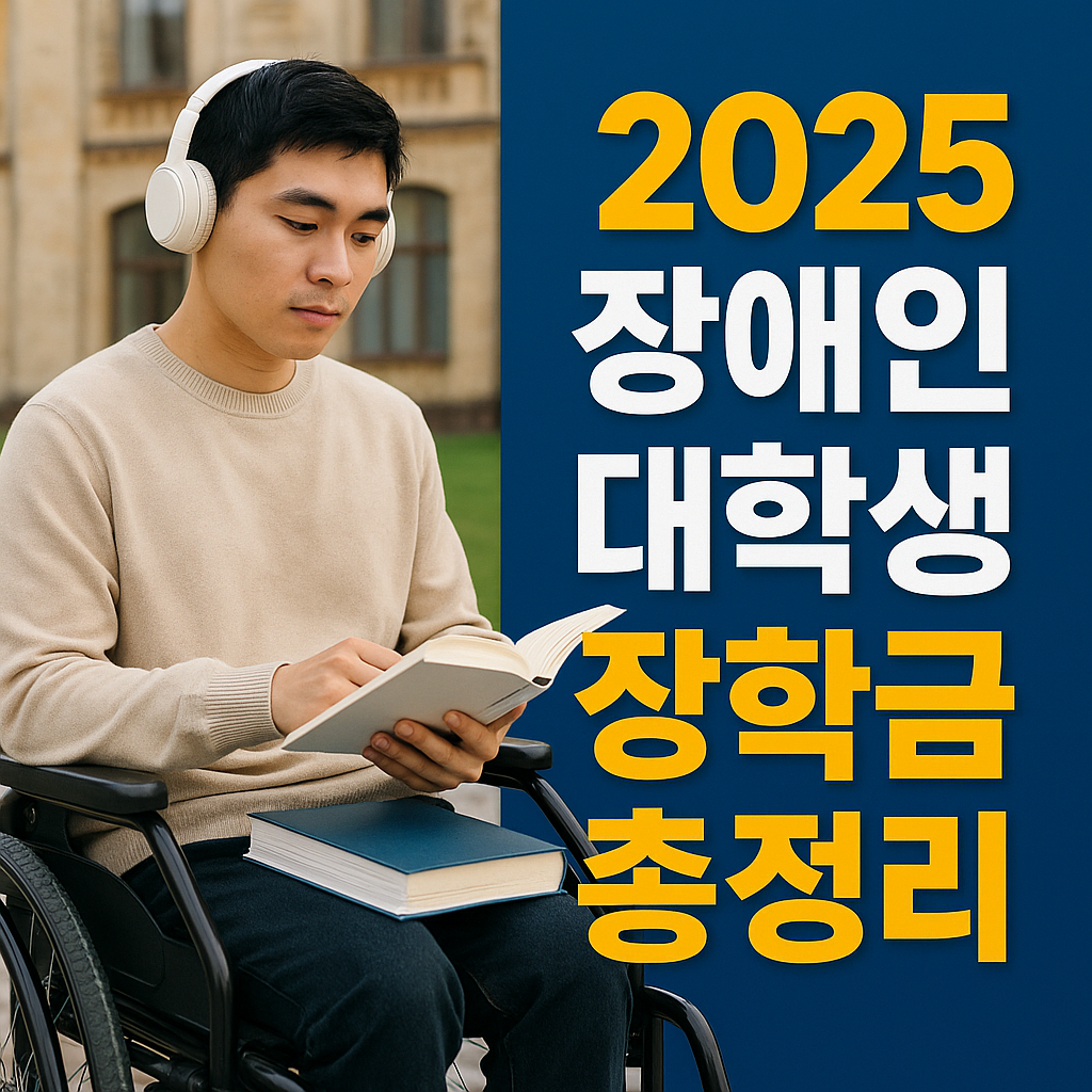2025 장애인 대학생 장학금 총정리