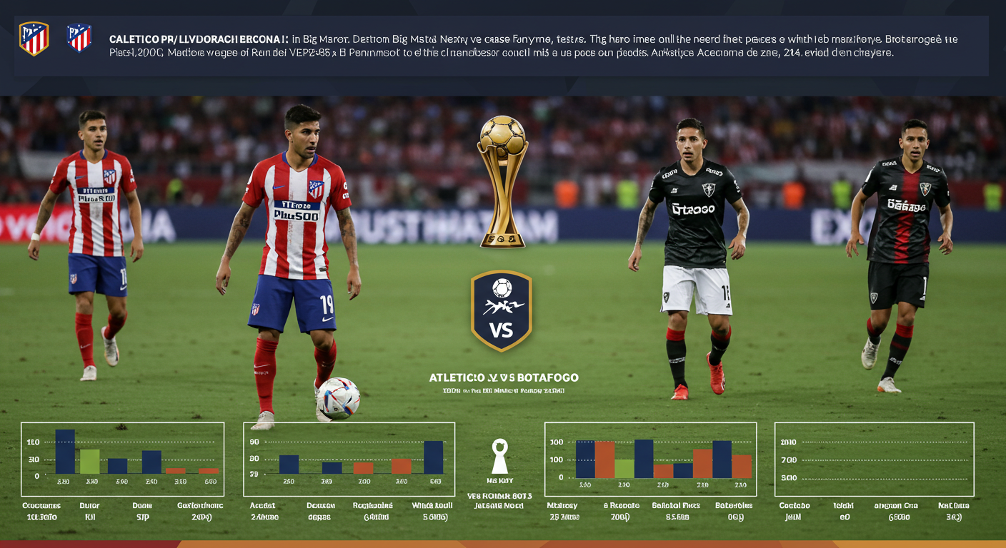 🚨 클럽 월드컵 빅매치: 아틀레티코 vs 보타포구, 16강 향방은? 승무패 심층 분석!
