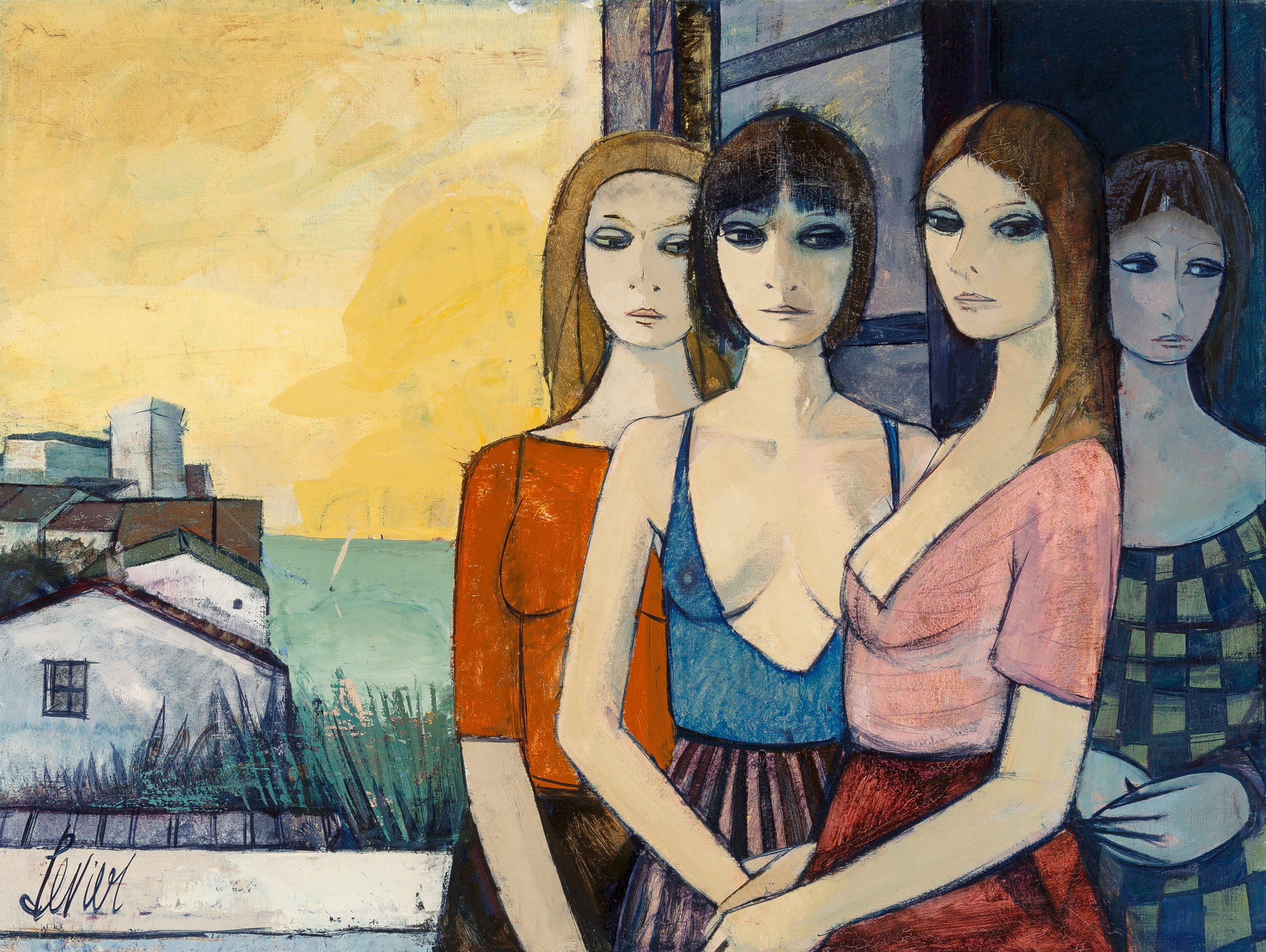 찰스 레비에(Charles Levier), 프랑스, 화가, 1920-2003