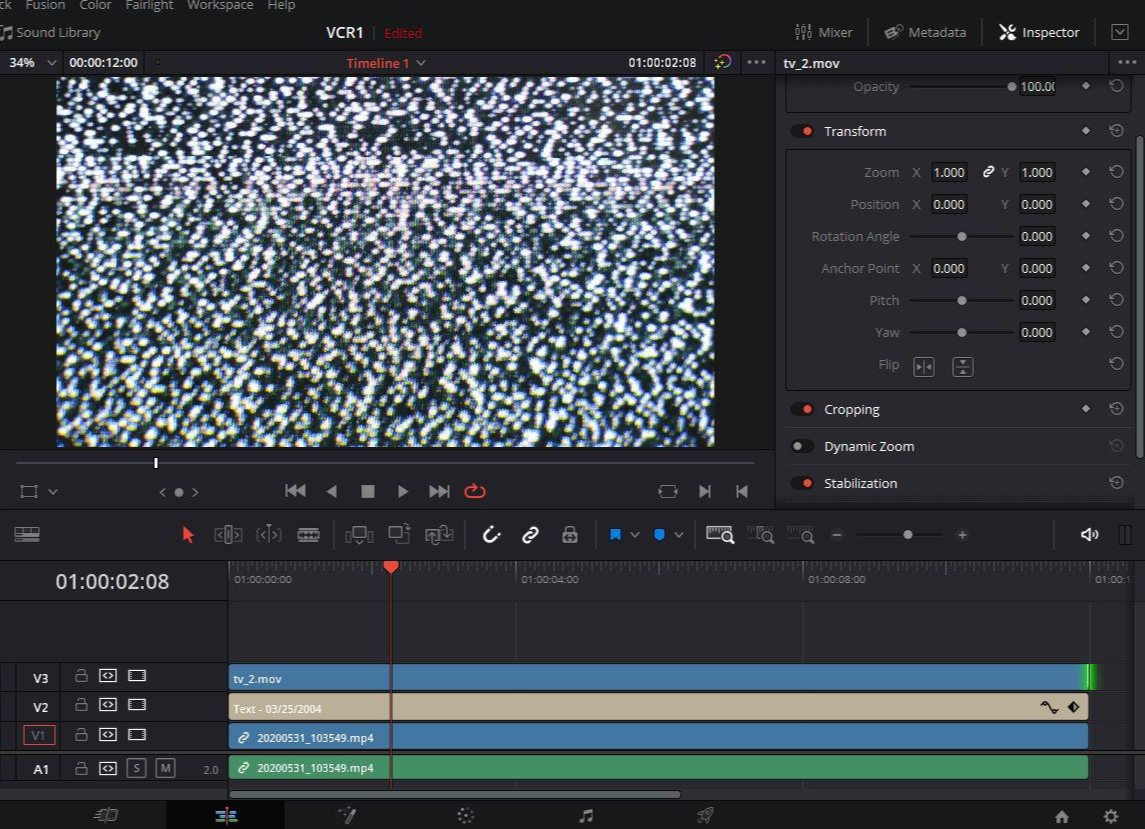 노이즈 영상 추가
