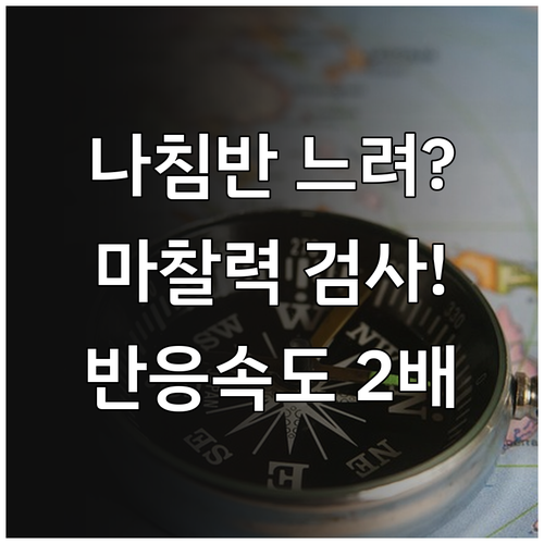 나침반 지침 반응 속도 개선과 베어링..
