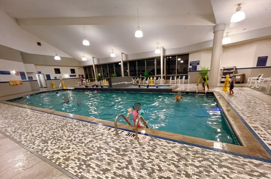 Indoor swimming pool area at Embassy Suites Niagara Falls hotel