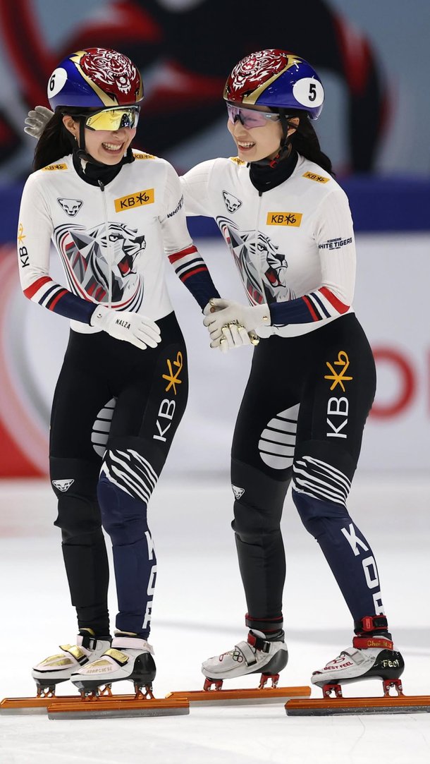 김길리, 최민정 쇼트트랙 여자 1500m