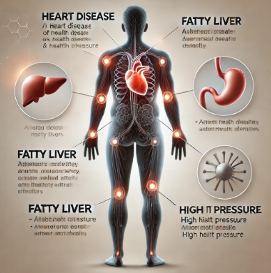 비만으로 인한 질병에 관한 사진
