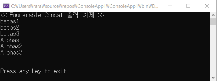 Enumerable.Concat&lt;TSource&gt;