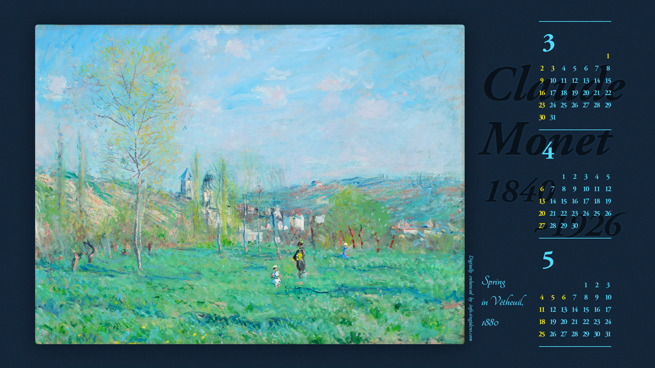 08 베퇴유의 봄 B - 2025년4월 노트북배경화면