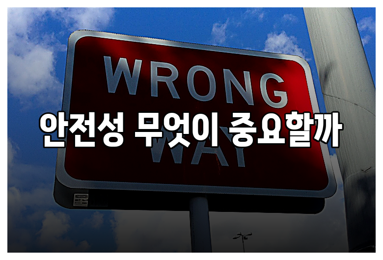안전성 무엇이 중요할까