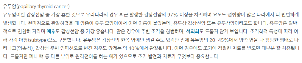 유두암 (Papillary Carcinoma)
