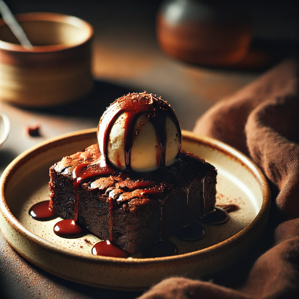 진한 초콜릿 디저트, 브라우니