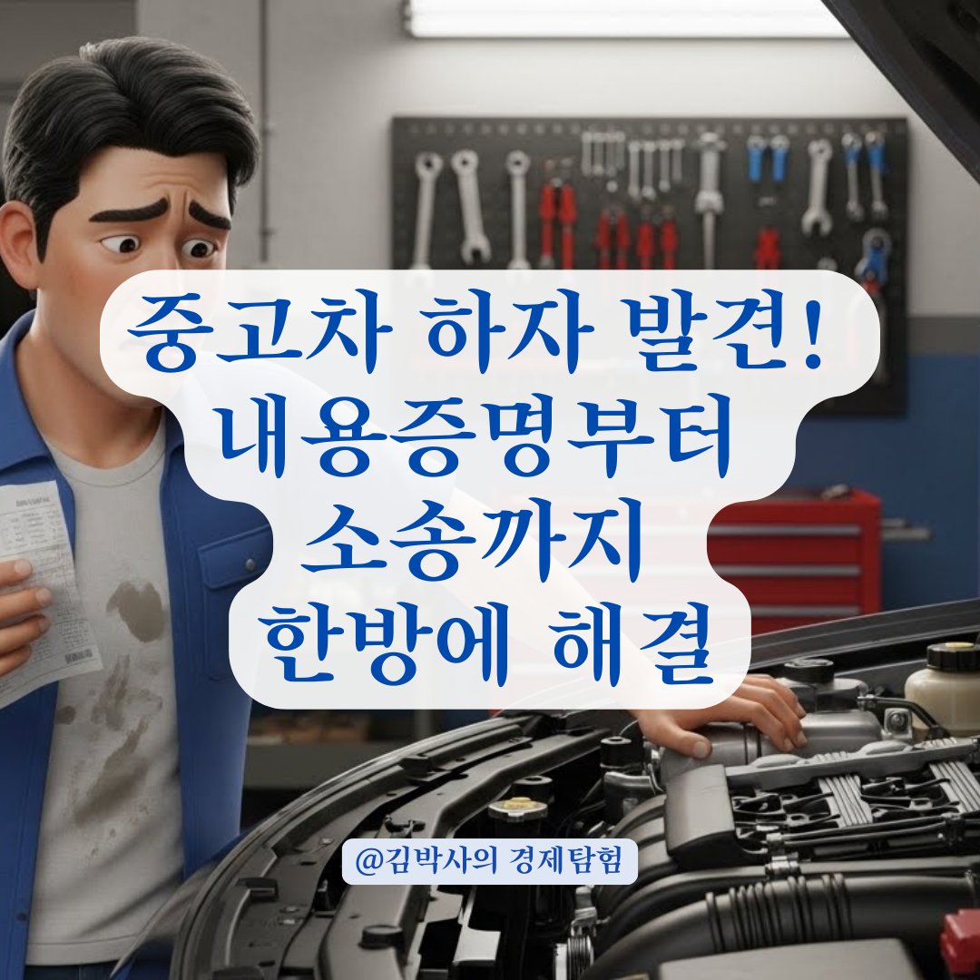 중고차 숨은 하자 발견 시, 내용증명부터 소장 작성까지 대응 매뉴얼